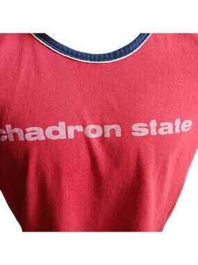 Chadron State Single Stitch Vintage T-shirt Large 70s Sleeveless Tank Champion